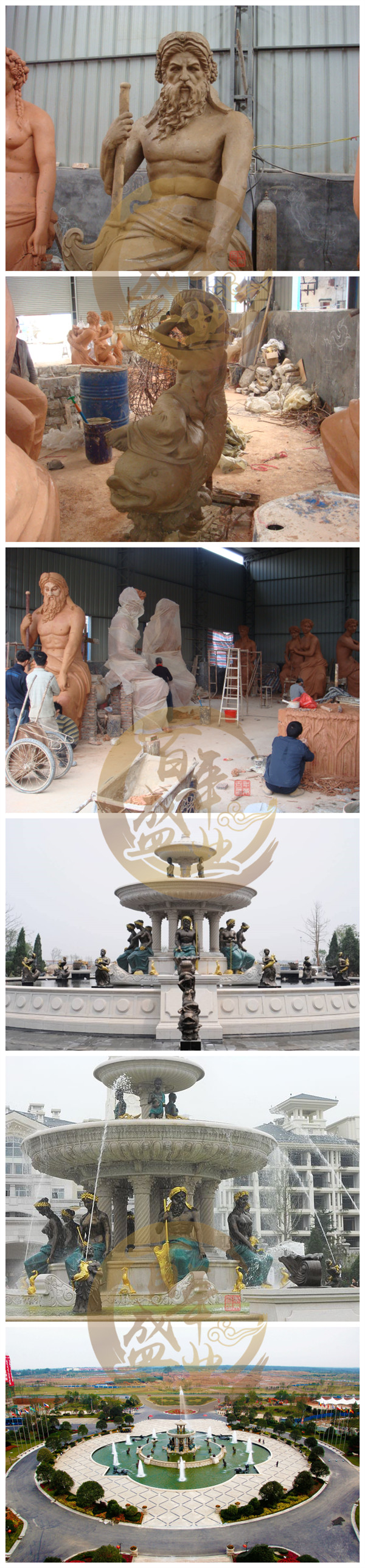 滁州碧桂园欧洲城大型喷泉雕塑